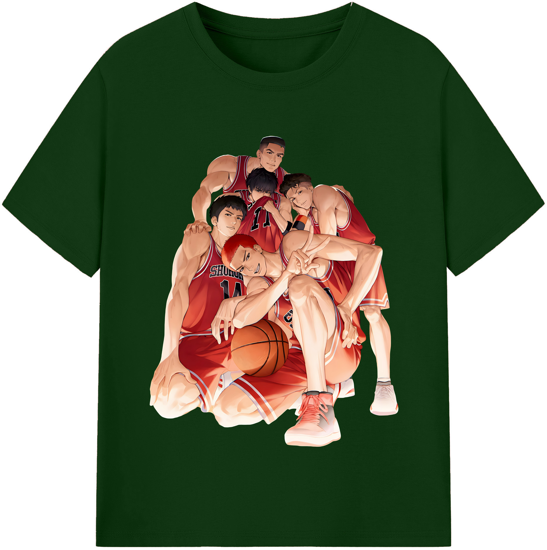 （画像用） SLAM DUNK／スラムダンク 綿100％半袖Tシャツ（フロントプリント）